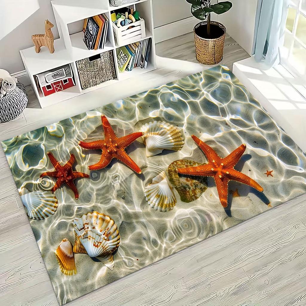 Ковер Dream Starfish Shell Tropical Beach Sea Star Art для спальни, гостиной, дивана, домашний коврик для двери, декор, большой нескользящий коврик для пола