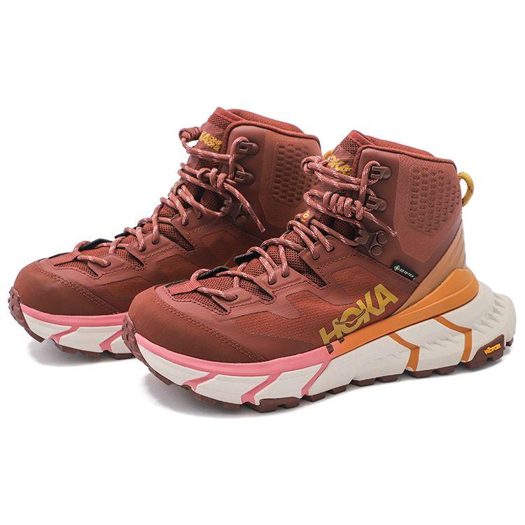 HOKA  Tennine Hike GTX Вишня Махагон Клубничный Лед Женские Кроссовки Коричневый 1113511-CMSI