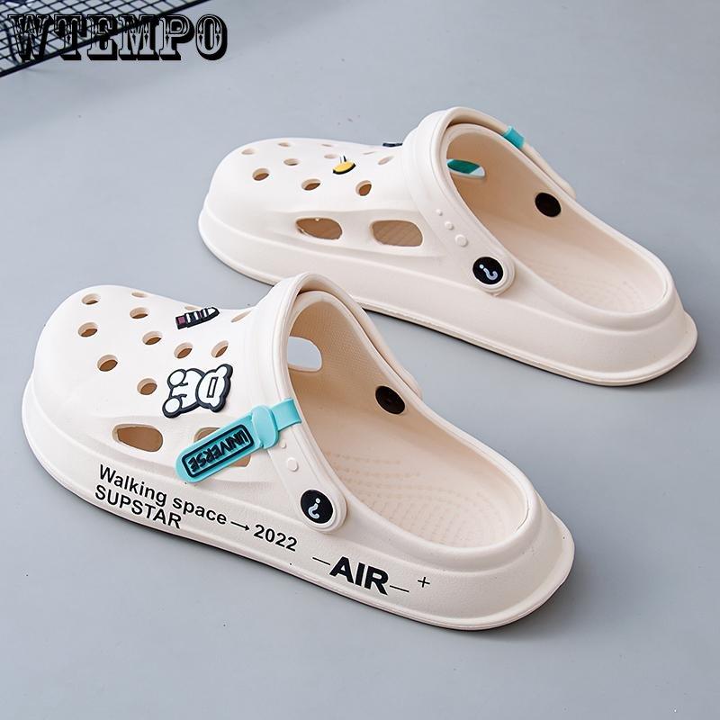 Модные удобные дышащие классные тапочки Quick Step, пляжная обувь, тапочки с сумкой, сандалии