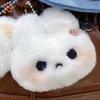 1PCS Cartoon Cute White Rabbit Plush Keychain Kawaii Doll Pendant Backpack Hanging Decoration Car Key Accessorie For Girls Gift