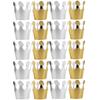 20 Pcs Birthday Hat Paper Cap Crown Party Children Metal Foil Kids Adults Headwear