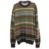 MISSONI SPORT Made In Italy Border Pattern Long Sleeve Sweater 50 Knit Men's Used