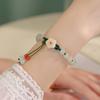 Style Jewelry Emerald Bangles Bead Bracelets Female Hand Chain Women Bangles Stone Bracelets