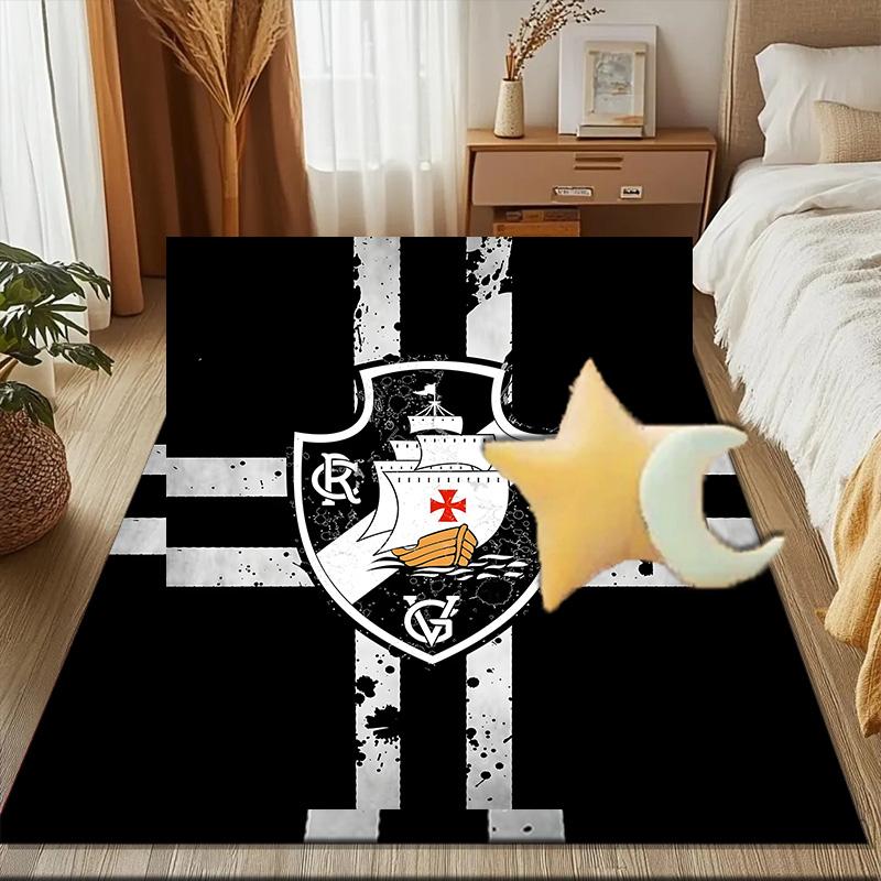 Vasco Football Club Printed Office Carpet Chair Cushion Entryway Rug, Rugs for Living Room, Bedroom Christmas gifts