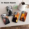 Пожар Пожарный Чехол для Телефона для iPhone 17,16,15,14,13,12,Plus,Pro,Max для Magsafe Магнитная Беспроводная Зарядка