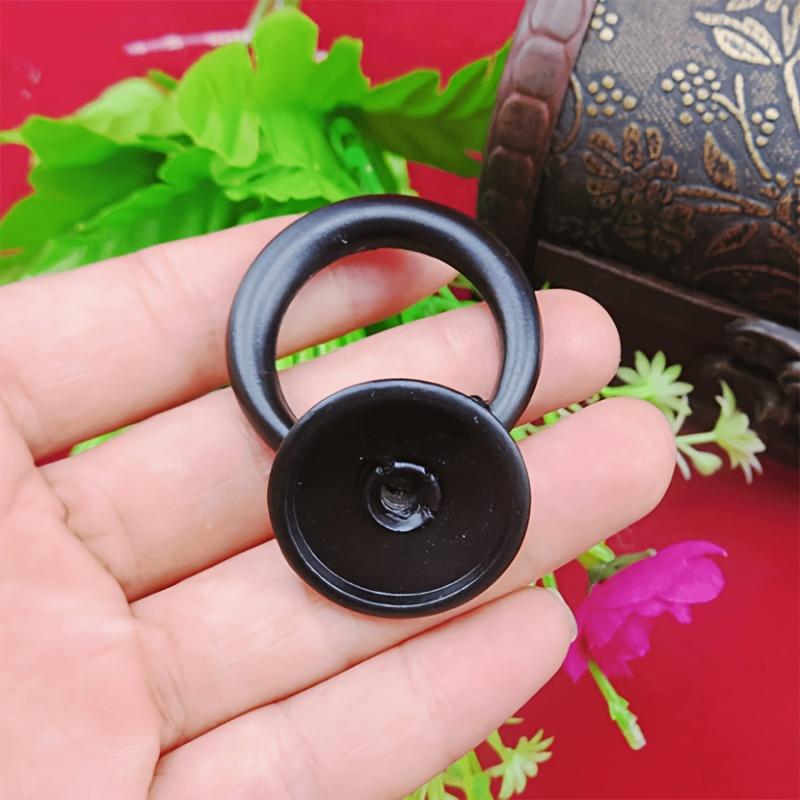 10/20 Pcs Cabinet Pulls  Vintage Drawer Ring Pulls for Dresser  Cabinet  Door Box Closet  Furniture Fittings, 0.98*1.85 Inch with Mounting Screws