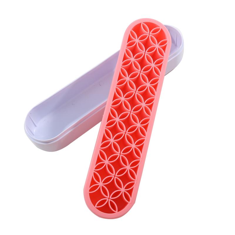 Многоцелевой держатель для хранения кистей для макияжа, силиконовый держатель для помады и карандаша для бровей, органайзеры для рабочего стола