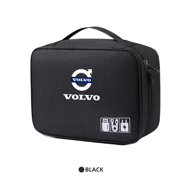 Multi-functional Large Capacity Waterproof Digital Electronic Organizer Storage Bag For Volvo V40 V60 V90 XC40 XC60 XC90 S60 S90