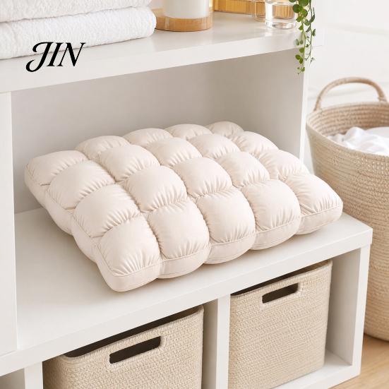 Comfortable Head Cushion Puff Cooling Pillow, Soft Breathable Quilted Sleeping Machine Yet Supportive Pillow Washable, Fluffy Cloud-like for Side And