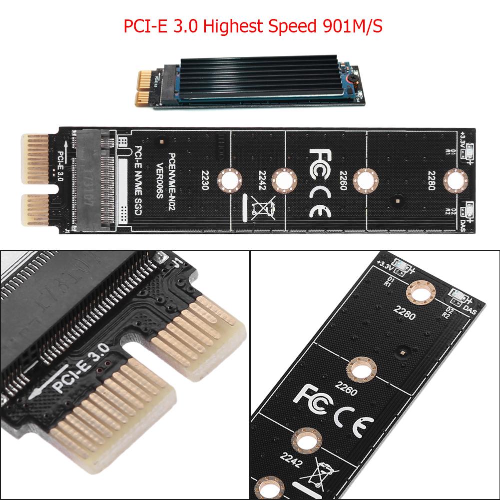 1/2/3/5 шт. Адаптер-карта расширения NVME M.2 на PCI E3.0 1X Высокоскоростная карта-конвертер M Key NGFF Модуль-конвертер