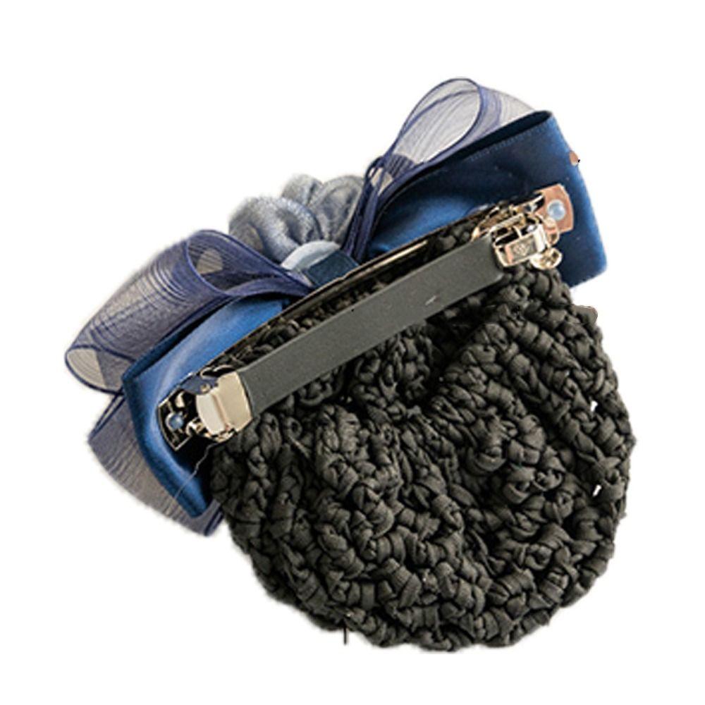 Net Flower For Nurse Hairgrips Cover Net Women Spring Clips Korean Bun Snood Bowknot Hair Bun Cover