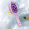 Двусторонняя зубчатая щетка для шампуня с длинной ручкой для массажа кожи головы, портативная расческа для распутывания влажных и сухих волос, инструмент для чистки волос, скребок для тела