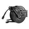 Pressure Washer Hose Reel, 18.3 m x 6.4 mm Retractable Power Heavy-Duty Steel Washer Hose Reel, 4000PSI Max, Auto-Rewinding, Flexible Wall/Floor