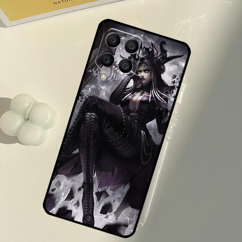 Чехол 'Лунная Ведьма Ужасы' для Samsung Galaxy M33 M13 M14 M12 M32 M52 M31 M55 M15 M11 M21 M35 M53 M34 M54 M06 M16