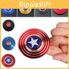 Vibrantly Colored Captain America Fidget Spinner With High-speed Rotation For Stress Relief