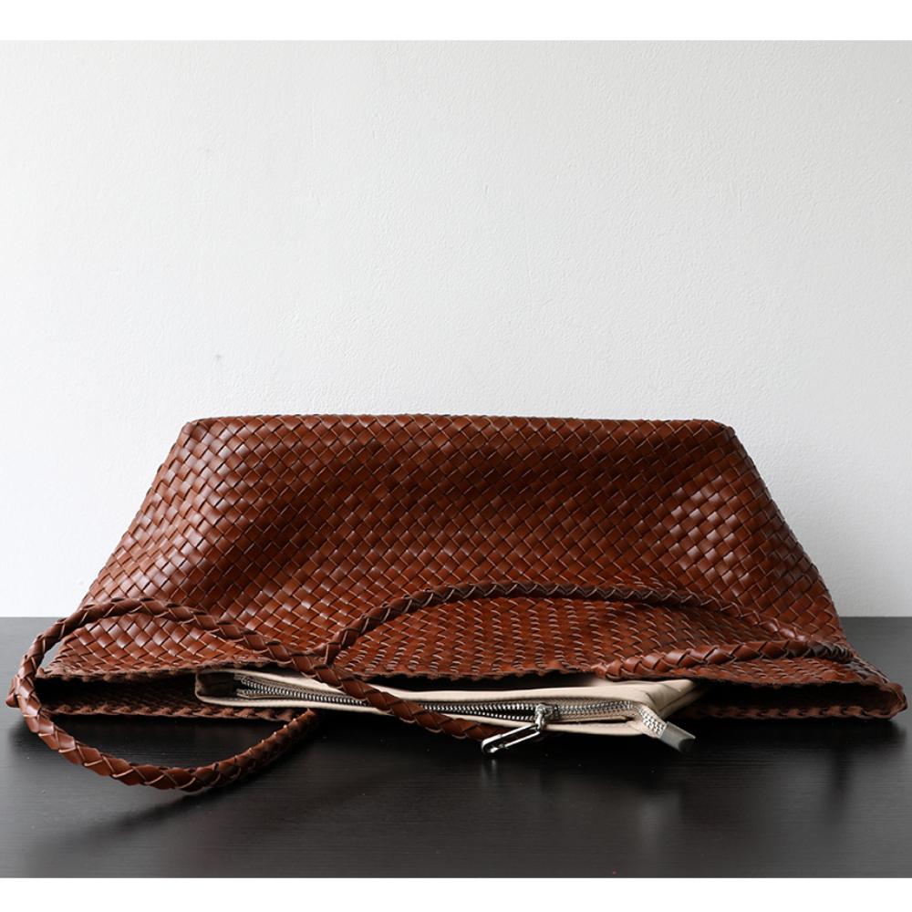 Легкая роскошь, ощущение высокого класса, ретро, большая сумка-тоут из коровьей кожи растительного дубления большой вместимости для поездок на работу, сумка ручной работы, сумка-тоут из натуральной кожи.