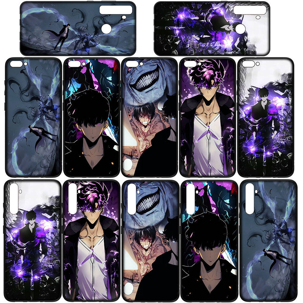 Phone Case for Samsung Galaxy S25 S23 S22 S24 Ultra FE A05 A06 A15 A16 A36 A37 A35 A54 A55 A56 A57 A25 A26 A53 A17 Cartoon Solo Leveling Arise Cover