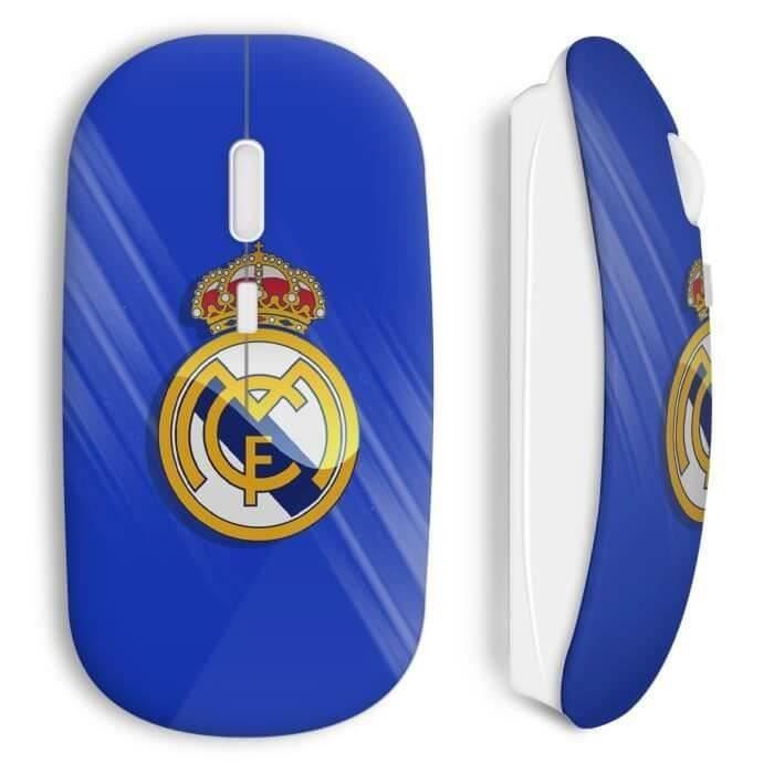 Wireless Mouse - MANIACASE - Real Madrid - USB Wifi - Compatible Mac and PC - Blue Color