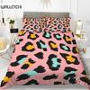 Комплект постельного белья с леопардовым принтом, розовый, шикарный, для девочек, комплект постельного белья с принтом гепарда для мальчика-подростка, полиэстер, наволочка с изображением диких животных