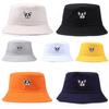 Cute Puppy Embroidered Fisherman Bucket Hats Spring Summer Personality Basin Dog Hat Outdoor Travel Fashion Sunshade Beach Hats
