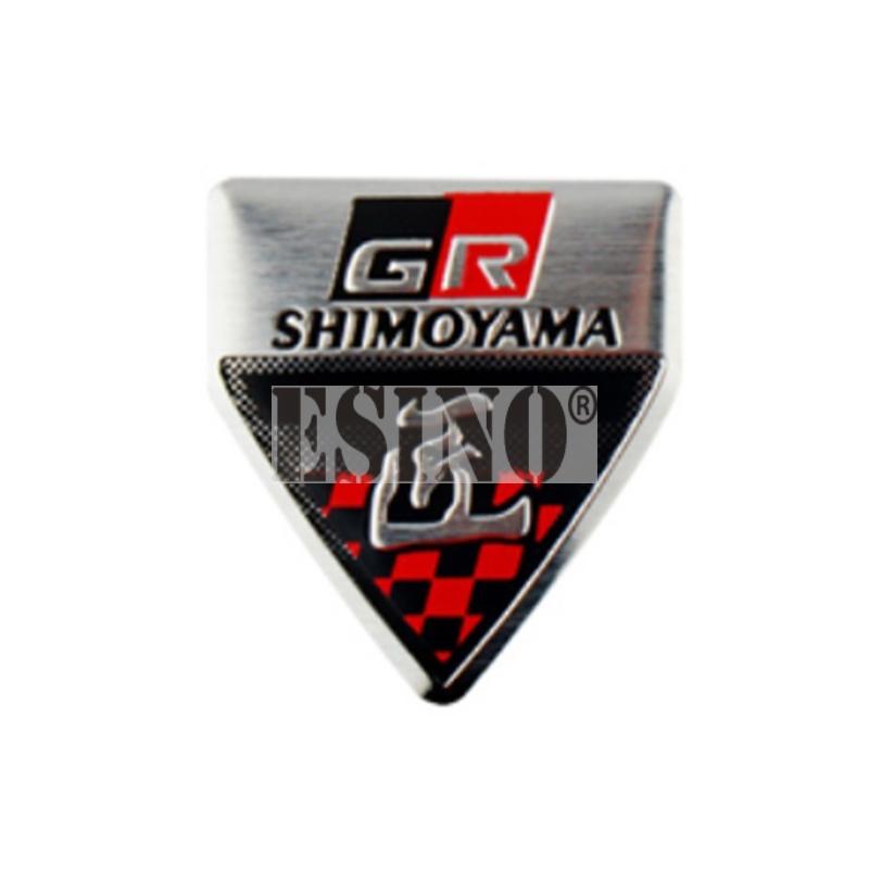yscr3 New Gazoo Racing  GR GR Sport 3D Car Aluminium Alloy Badge Adhensive Metal Emblem Decal for Toyota Supra AE86 GT86