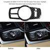 Compatible with BMW F10 F07 F01 F25 F26 Carbon Fiber Interior Headlight Shift Button Decorative