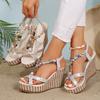 Fashion Women Wedges Sandals 2024 Summer New Comfortable Fashion Sandals Casual Shallow Breathable Platform Sandals Hot Shoes for Women