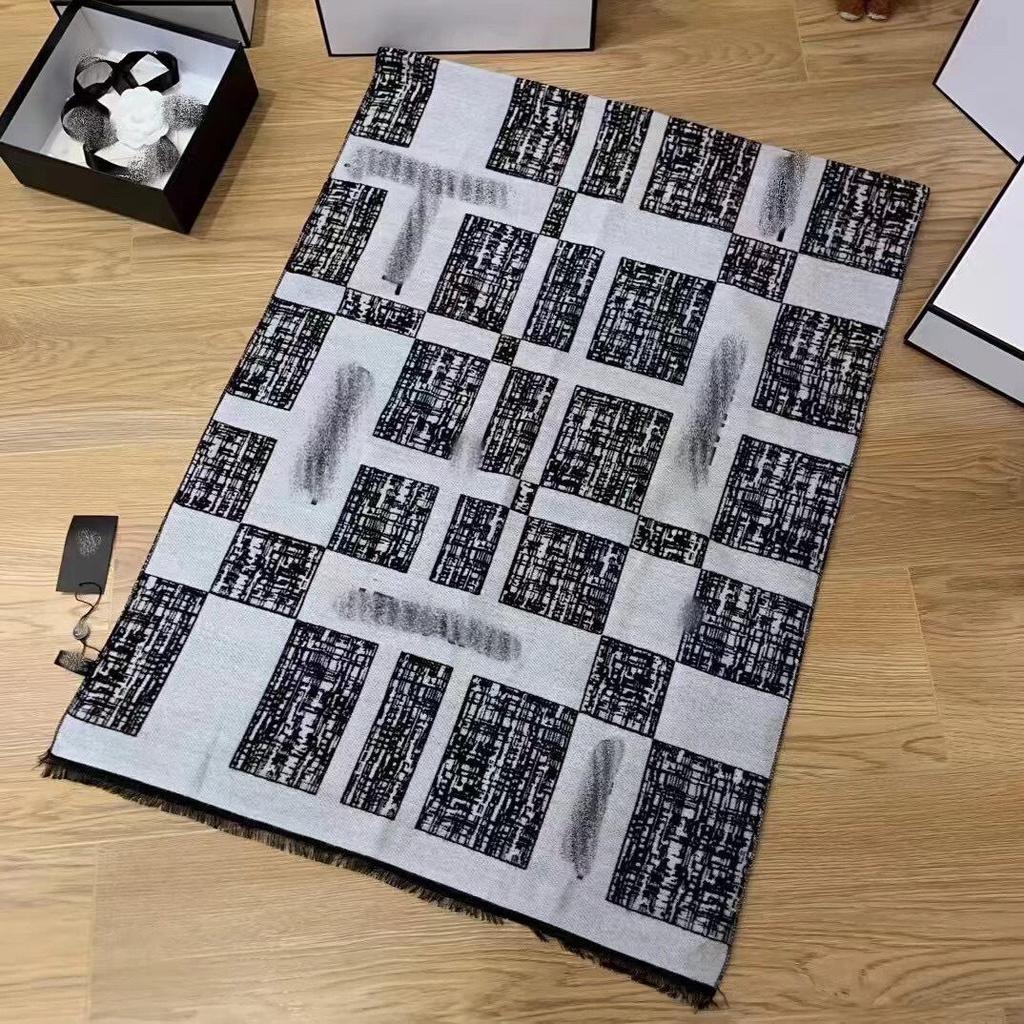 Двусторонняя кашемировая шаль серии C: Теплый рождественский подарок, универсальные цвета