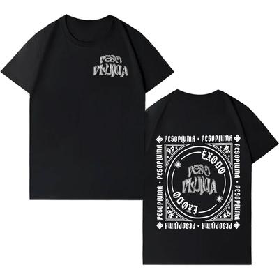 Певец Peso Pluma Модный Принт Графические Футболки Мужские Футболка Харадзюку Короткий Рукав Круглый Вырез Готический 2026 Весна-Лето Одежда