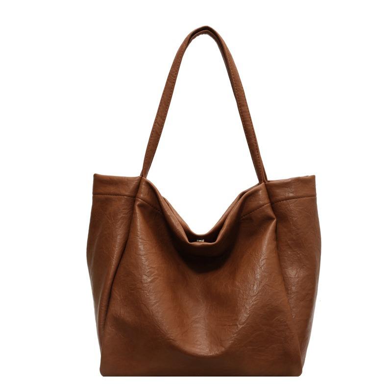 Большая сумка 2024, новинка, винтажная сумка на плечо для отдыха, высокое качество, большая вместительная сумка для поездок на работу