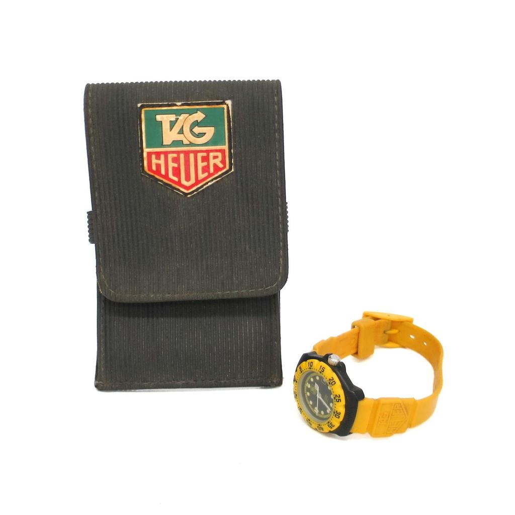 Б/у женские часы TAG HEUER Formula 1 из нержавеющей стали с резиновым ремешком, кварцевые 380.508