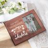 FINGERINSPIRE The Best Angels Have Wings and Whiskers Picture Frame 4x6 inch Pet Memorial Picture Frame with Paw Prints Pattern Hanging/Tabletop