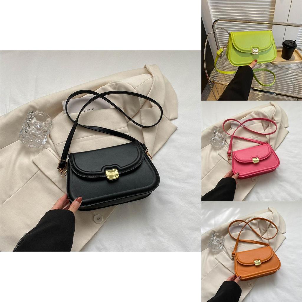 Trendy Simple Fashion Solid Color Shoulder Crossbody Bag For Women 2023 Spring Summer New Stylish Lady Bag