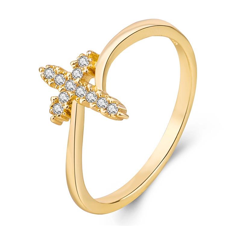 Геометрическое кольцо-крест с инкрустированными циркониевыми камнями, потрясающий подарок на помолвку для пар, модный аксессуар для рук, европейский стиль, Am