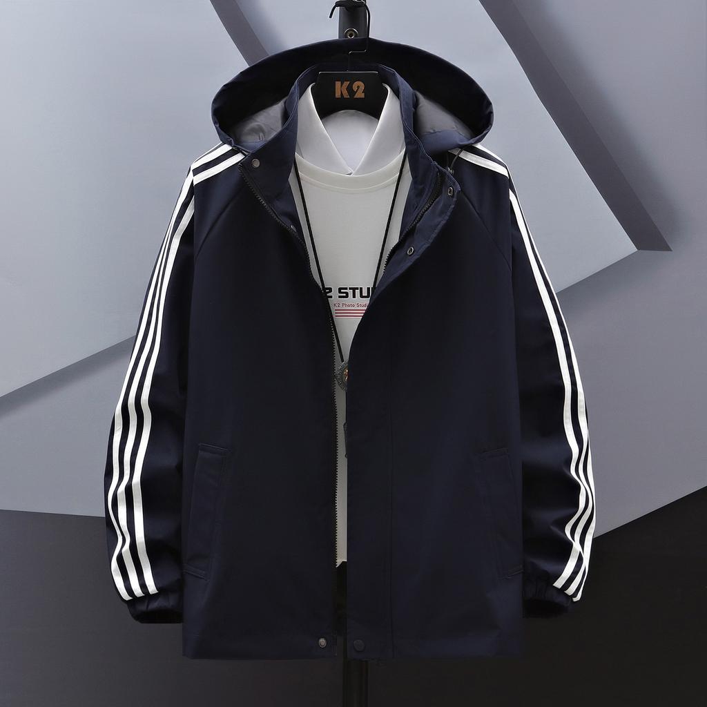 Мужская куртка с капюшоном, куртка-бомбер, мужские ветровки, пальто на молнии, весна-осень, свободная куртка-карго, мужская повседневная спортивная одежда