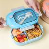 Портативный ланч-бокс с откидной крышкой и вилкой, пластиковый герметичный контейнер для еды большой вместимости для школы, кемпинга, пикника, офисного обеда