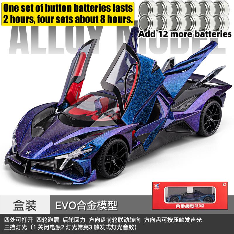 1:18 Apollo EVO Гиперкар Сплав Автомобиль Литье под Давлением и Транспортное средство Модель Автомобиля Высокая Симуляция Миниатюрный Праздничный Подарок и Модный Домашний Орнамент