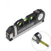 Laser Level Horizon Vertical Measure Aligner Standard and Metric Ruler Multipurpose Measure Tools
