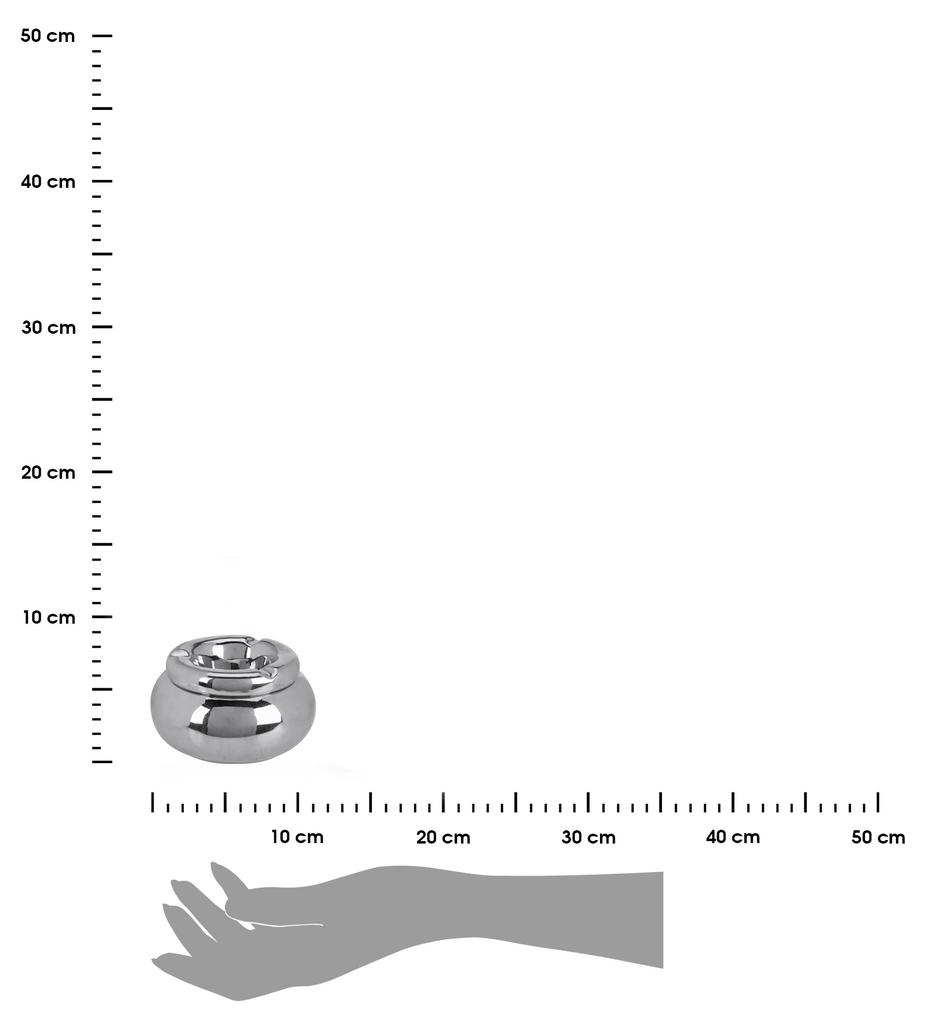 Popielniczka Z Dolomitu Srebrna 11 Cm