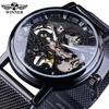 WINNER Top Men's Watch Fashion Casual Mechanical Watch Retro Roman Skeleton Men's Watch