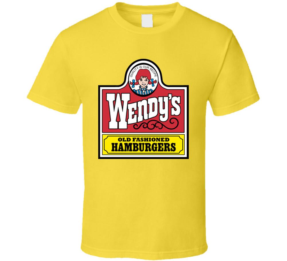 Wendys Hamburger Logo Retro T Shirt Mens Womens Tees Top