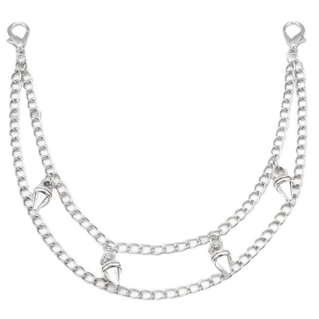 Нежная цепочка для обуви в стиле панк, цепочка для обуви, браслет для брюк унисекс, классная эстетичная цепочка для повседневной носки и вечеринок