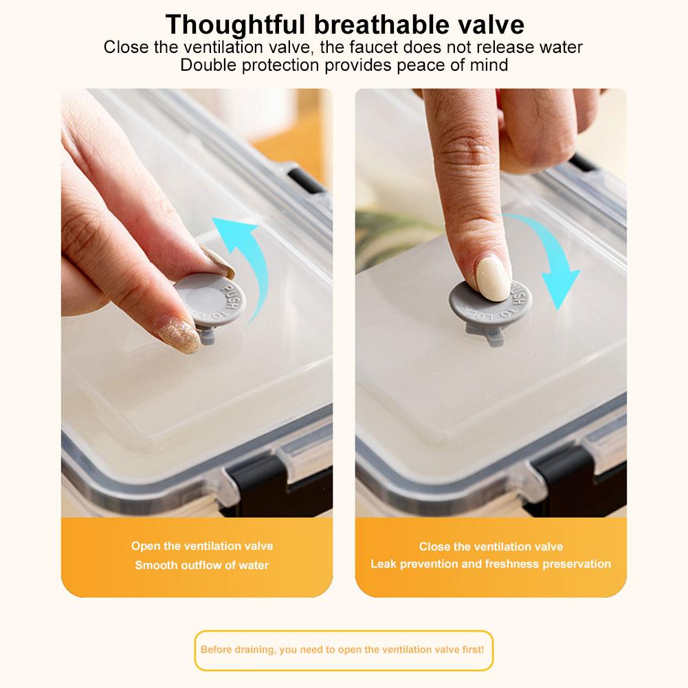 3.5L Drink Dispenser Fridge Beverage Dispenser with Spigot Beverage Liquid Drink Container for Summer Juice Cold Water