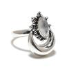 Rainbow Moonstone Gemstone Handmade 925 Sterling Silver Jewelry Ring 9.5 SU-10006
