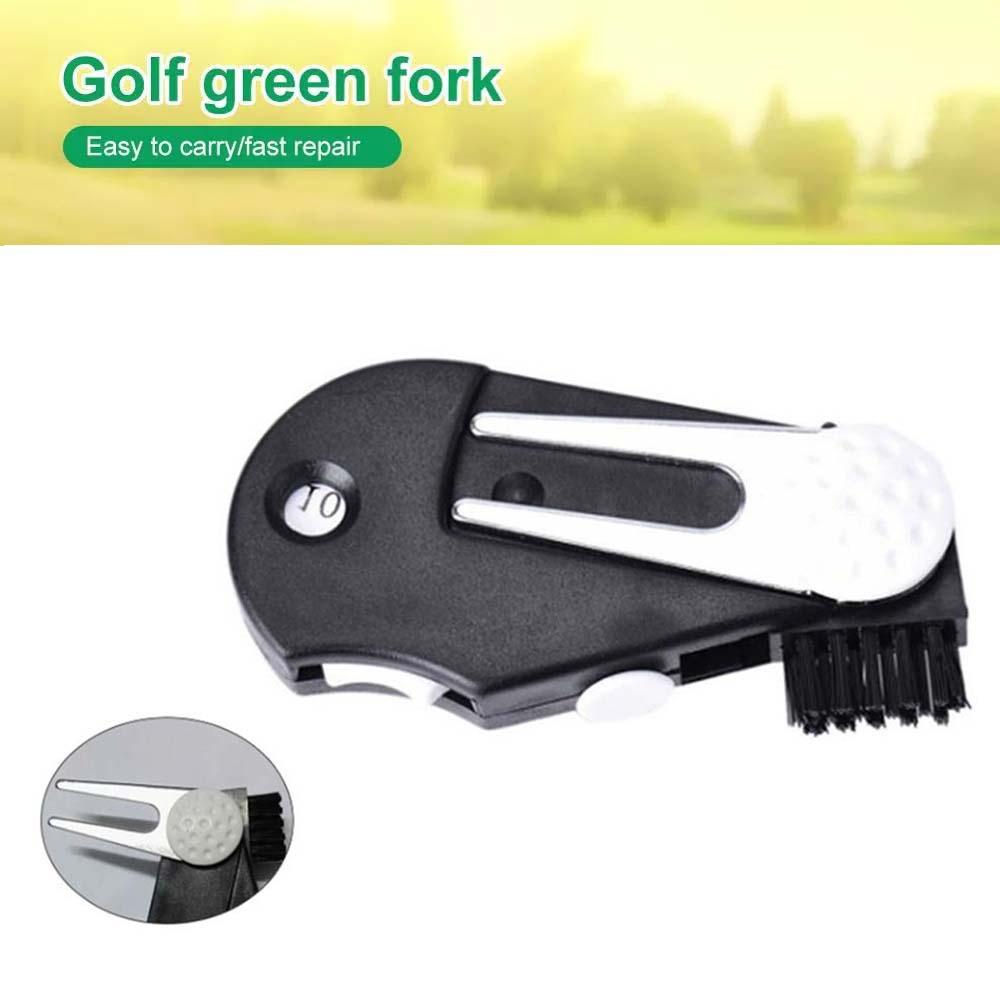 Switchblade Tool Ball Fork Green Fork Golf Pitch Accessories Golf Divot Repair Tool Score Counter