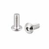 M4x10mm 304 Stainless Steel Hex Socket Head Machine Screws, Round Head Bolts, Pack of 20