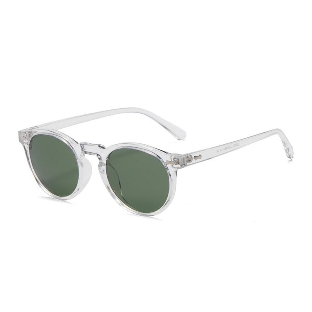 Retro-inspired Round Sunglasses With Stud Detailing Japanese And Korean-inspired Fashion Sunglasses European And American-style Polarised Sunglasses