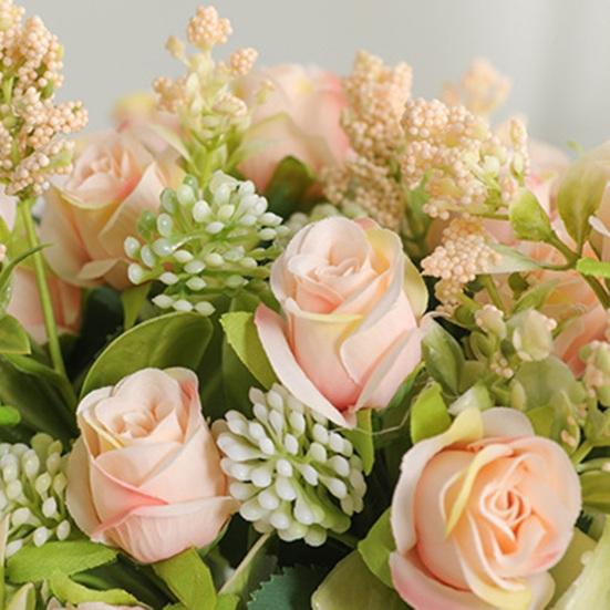 Модный имитационный цветочный букет, реалистичный с декоративным стеблем