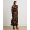 Lauren Ralph Lauren Floral Chiffon Shirt Dress Wmlrdrss6820260200