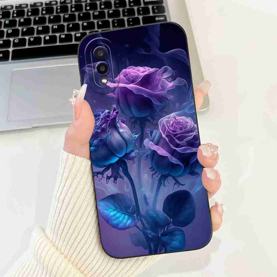 Для Samsung Galaxy A02 SM-A022F Чехол Роскошный Цветочный Модный Мягкий Силиконовый ТПУ Чехол Для Samsung A02 M02 6.5" SM-M022F Чехол для Телефона